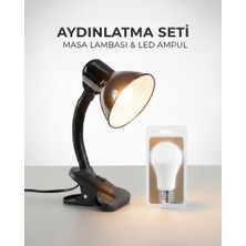 Kendal KML201 Masa Lambası — E27 Duy / 80×200 mm + KES170 6500K Ampul Ile Birlikte