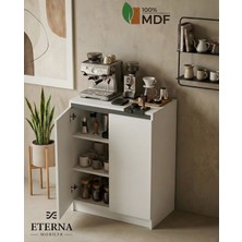 Eterna Mobilya Kapaklı, Raflı Kahve Köşesi | Kapaklı, Raflı Çok Amaçlı Dolap |kapaklı, Raflı Muftak Dolabı