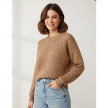 Markahit ParkHanade Simli Bis YAKA Kadın Kazak