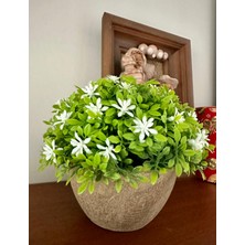 FB Cup Premium Yapay Çiçek Beyaz Bahar Dalı Dekoratif Ev Ofis Bitkisi 🌿