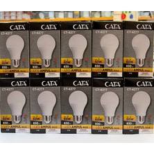 Cata 9W LED Ampul 10’LU –E27 Seçenekli, Gün Işığı (3200K), Enerji Tasarruflu LED