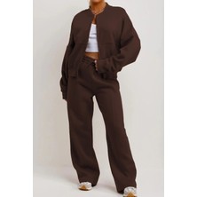 Yakamel Kadın Çımalı Bomber Ceket Alt-Üst Takım