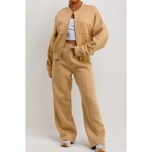 Yakamel Kadın Çımalı Bomber Ceket Alt-Üst Takım