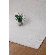 Valery Home Premium Kalite Kaymaz Tabanlı Vera Doğal Yıkanabilir Kilim Oturma Odası Balkon Bahçe Mutfak Siyah