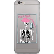 Manitoba Iphone 6 Plus / 6s Plus Uyumlu Baskılı Yumuşak Silikon Şeffaf Telefon Kılıfı