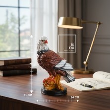 İki Yedi Konsept Castro 772 Kartal Figürü 21 Cm, Masaüstü Dekoratif Heykel, Ofis Ev Için Güçlü ve Şık Tasarım Hediye