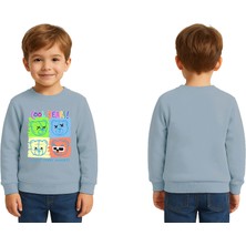 Sedirli Unisex Ayıcık Bear Baskılı Çocuk Swaetshirt 3 Iplik Şardonlu