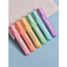 Polin Galaxy Glinting Simli Fosforlu Kalem Seti, 6 Renk, El Yazısı ve Grafiti Için