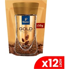 Tchibo Gold Selection Çözünebilir Kahve Ekonomik Paket 150 gr 12'li