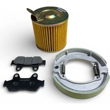 MOTORKİT MK Rks Spontini 110 Ön + Arka Balata Takımı + Hava Filtresi Bakım Seti - Motorkit Mk