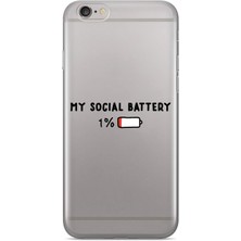 Manitoba Iphone 6 Plus / 6s Plus Uyumlu Baskılı Yumuşak Silikon Şeffaf Telefon Kılıfı