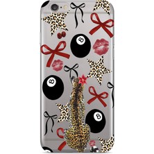 Manitoba Iphone 6 Plus / 6s Plus Uyumlu Baskılı Yumuşak Silikon Şeffaf Telefon Kılıfı