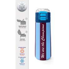 Coral High Kids Bordo Mavi Taraftar Desenli Pipetli ve Direkt Içim Çelik Termos 500 ml 31788
