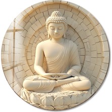 Myphotostation Lotus Mandala Buda Cam Tablo – Uv Baskılı Temperli Cam Duvar Tablosu, Modern Dekoratif Duvar Dekoru