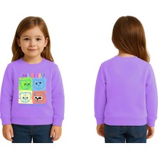 Sedirli Unisex Ayıcık Bear Baskılı Çocuk Swaetshirt 3 Iplik Şardonlu