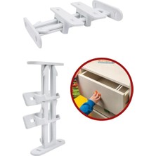 Mivexa Outdoor Outlet Bebek Çocuk Koruma Kilidi - Dolap Çekmece Kilidi Sürgülü Kilit