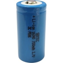 Sertec 3.7V Li-Ion 16340 - 700 Mah. 1c Şarjlı Pil