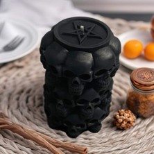 Czmd  Skull Tower Soya Wax El Yapımı Sütun Mum