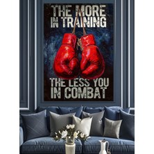 Artmeg Kırmızı Boks Eldiveni Poster Dekoratif Kanvas - Mdf Ahşap Tablo