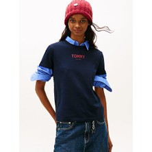 Tommy Hilfiger Kadın Tjw Essential Logo Detaylı T-Shirt