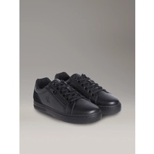 Calvin Klein Erkek Siyah Calvin Klein Classıc Cupsole Zıp Low In Siyah Erkek Günlük Spor Ayakkabı