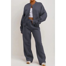 Yakamel Kadın Çımalı Bomber Ceket Alt-Üst Takım