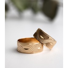 Narin Mücevherat Nar-In Altın Mücevherat Altın Yüzük Erkek Alyans 22