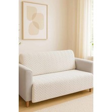 Decomia Home Terry Kabartmalı Yumuşak Tüylü Koltuk Örtüsü Çok Amaçlı Koltuk Şalı Kaymaz Süngerli (165X205 Cm)