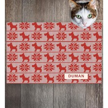 Monnhein Pet Mat – Kişiselleştirilebilir Kaymaz Mama Altlığı, 50X35 cm