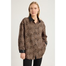 Home Store Leopar Desen Gömlek