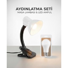 Kendal KML201B Masa Lambası — E27 Duy / 80×200 mm + KES170 6500K Ampul Ile Birlikte