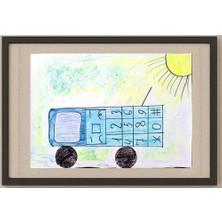 Karikatural Larkova Eva 29X21CM Orijinal Karikatür Tablo