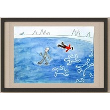 Karikatural Chernyshev Petya 29X21CM Orijinal Karikatür Tablo