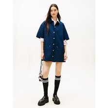 Tommy Hilfiger Kadın Tjw Pocket Mini Gömlek Elbise