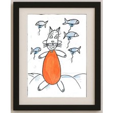 Karikatural Basmannikova Sveta 29X21CM Orijinal Karikatür Tablo