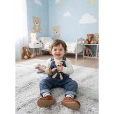 Mişsa Bebe Ayıcıklı Çocuk Kot Salopet Denim Oyuncak Ayıcıklı