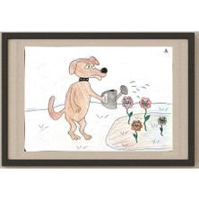 Karikatural Andreychuk Andrey 29X21CM Orijinal Karikatür Tablo