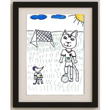 Karikatural Chiclinova Eva 29X21CM Orijinal Karikatür Tablo