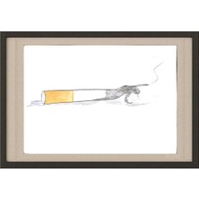 Karikatural Merkhaidarova Yulya 29X21CM Orijinal Karikatür Tablo