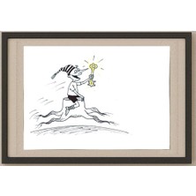 Karikatural Chernyskev Nickolay 29X21CM Orijinal Karikatür Tablo