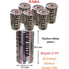 UltraNova 6'lı D Pil El Feneri ve Radyo Seti, Taşınabilir ve Güçlü