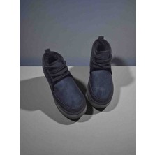 Moda Fiesta Kadın Kışlık Süet Kürklü Bot – Kalın Taban