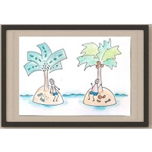 Karikatural Samsonova Alena 29X21CM Orijinal Karikatür Tablo