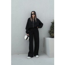 Yakamel Kadın Çımalı Bomber Ceket Alt-Üst Takım