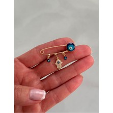 Hercy Xuping Marka Zirkon Taşlı Bebek Yaka Iğnesi | Nazarlı Yaka Iğnesi