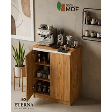 Eterna Mobilya Kapaklı, Raflı Kahve Köşesi | Kapaklı, Raflı Çok Amaçlı Dolap |kapaklı, Raflı Muftak Dolabı