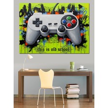 Artmeg Graffiti Zeminli Oyun Kolu Dekoratif Kanvas - Mdf Ahşap Tablo