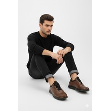 Doçka Erkek Hakiki Deri Ortopedik Günlük Spor Tarz Bağcıksız Ayakkabı AL25/CS281