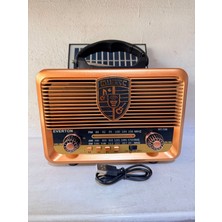 UltraNova Solar Enerjili Nostaljik Fm, Aux, USB Müzik Çalar, Taşınabilir ve Şık