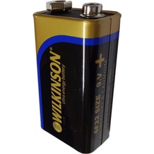 UltraNova Yüksek Güçlü 9V Pil, Çift Başlıklı Kare Tasarım, Çok Amaçlı Kullanım